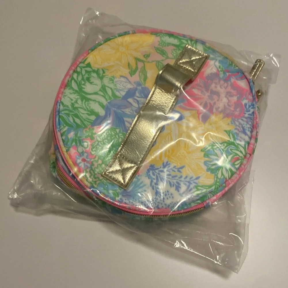 Lilly Pulitzer Round cosmetics case